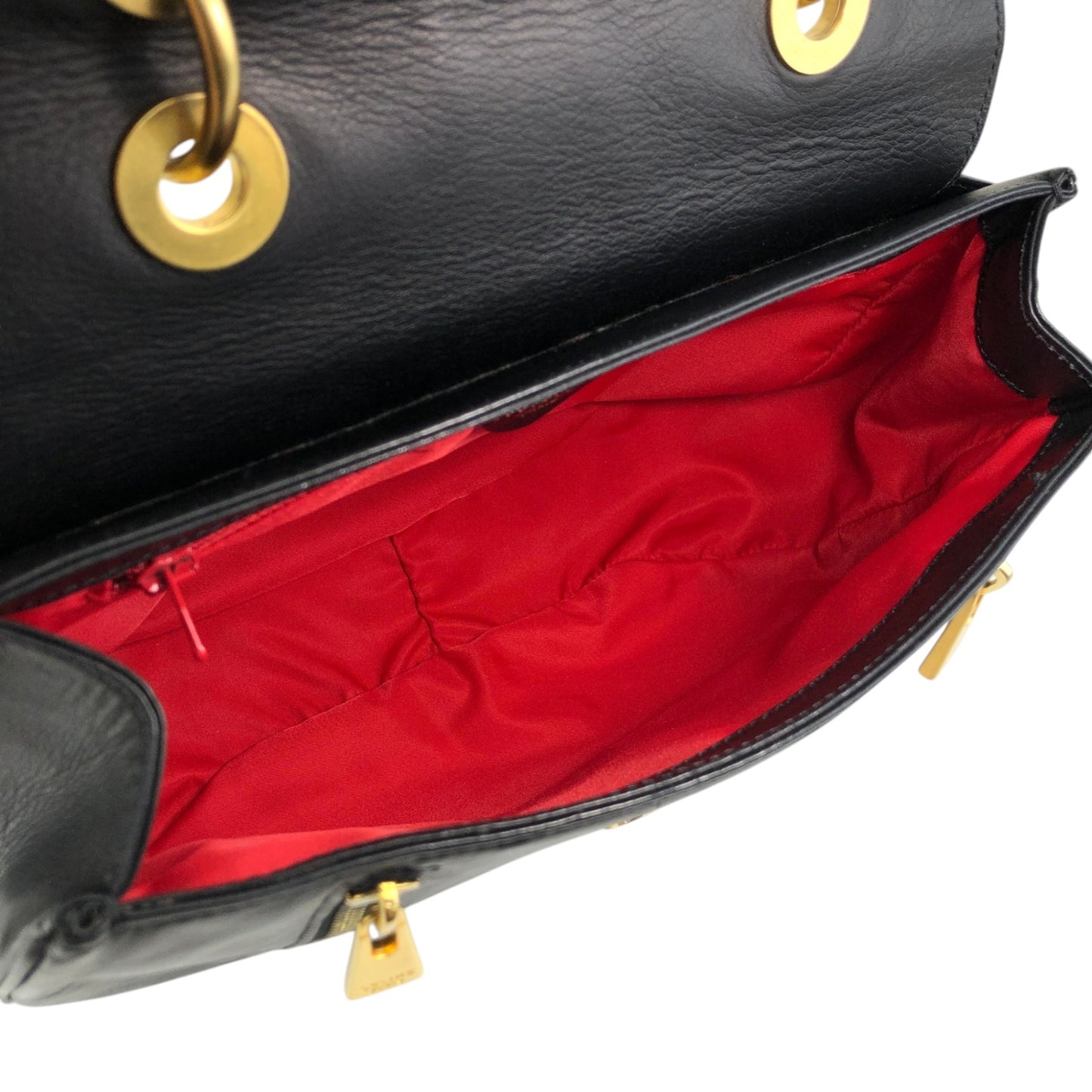 CELINE Two-way Handbag Shoulder bag Black Vintage uezhmr
