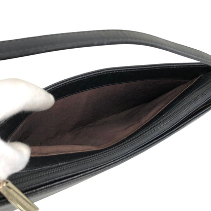 BURBERRY Logo Shoulder bag Black Vintage 6af2tn