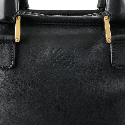 LOEWE Amazona28 Anagram Handbag Boston bag Black Vintage bda233