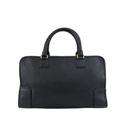 LOEWE Amazona36 Anagram Boston bag Handbag Black Vintage gwsi3e