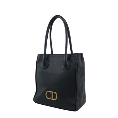 Christian Dior CD Logo Totebag Handbag Black Vintage gvanu8