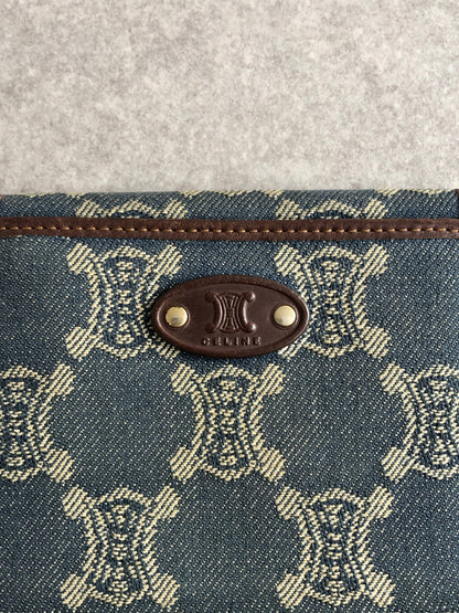 CELINE Paris Macadam Folded Wallet Indigo Vintage zbp5r8