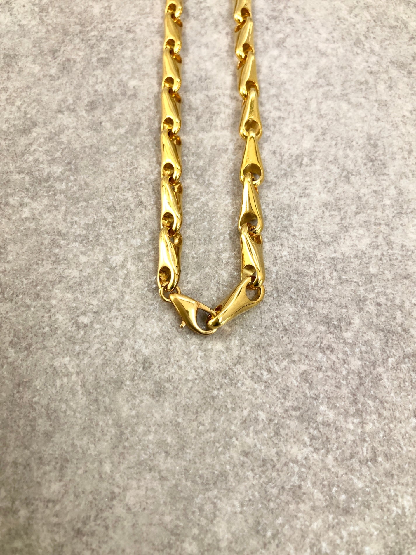 CELINE Circle Logo Necklace Gold Vintage mjx3s3