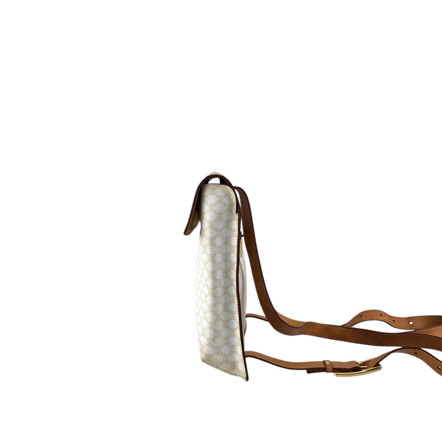 CELINE Macadam Backpack White Vintage w8wdat