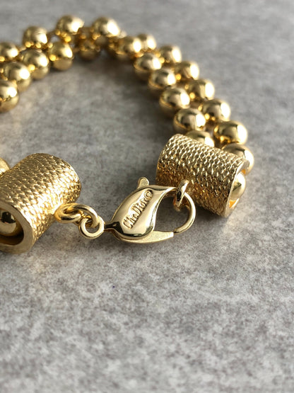 Christian Dior Bracelet Gold Vintage wgdkhv