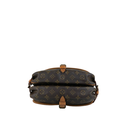 LOUIS VUITTON Monogram Shoulder bag Brown Vintage dzuvmj