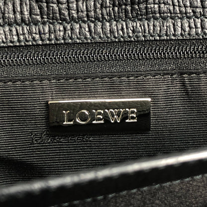 LOEWE Logo Handbag Totebag Black Vintage x546u3