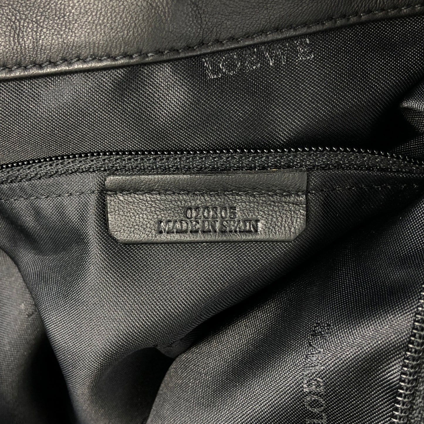 LOEWE Logo Handbag Black Vintage cs6yj7