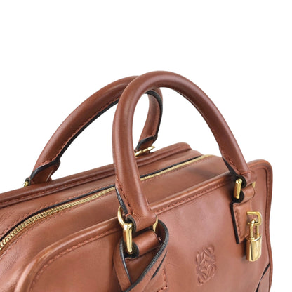 LOEWE Amazona23 Anagram Two-way Small Boston bag Shoulder bag Brown Vintage 3m6b28