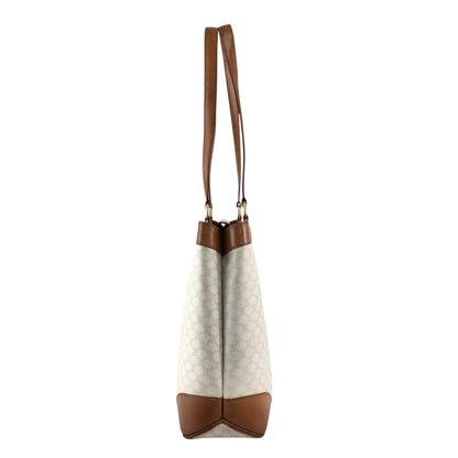 CELINE Macadam Blason Handbag White Vintage jebkgk