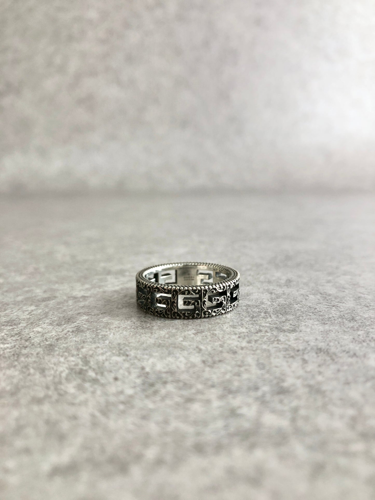 GUCCI SILVER925 Ring Silver Vintage sw4x8d