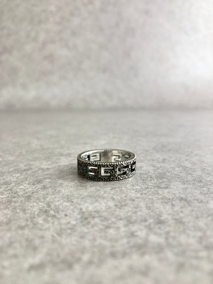 GUCCI SILVER925 Ring Silver Vintage sw4x8d