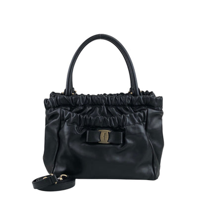Salvatore Ferragamo Vala 兩用包 手提包 肩背包 黑色 復古 ax3kha