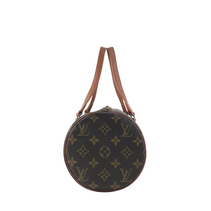 LOUIS VUITTON Monogram Handbag Brown Vintage efphw4
