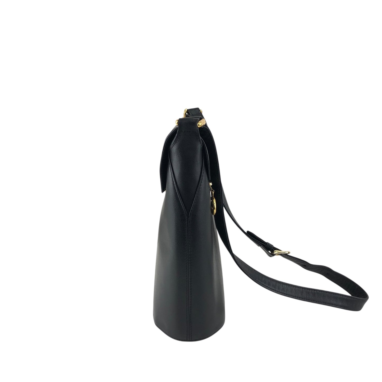 GIVENCHY Logo Shoulder bag Black Vintage c78vb7