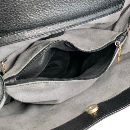 GUCCI Bamboo   Handbag Black 002・1095・0260 Vintage spzj7v