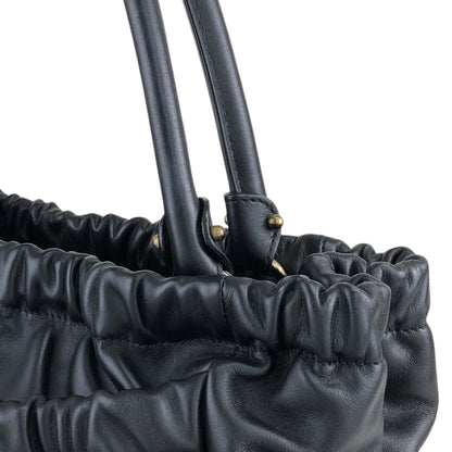 Salvatore Ferragamo Vala Ribbon Two-way Handbag Shoulder bag Black Vintage hdyv3c