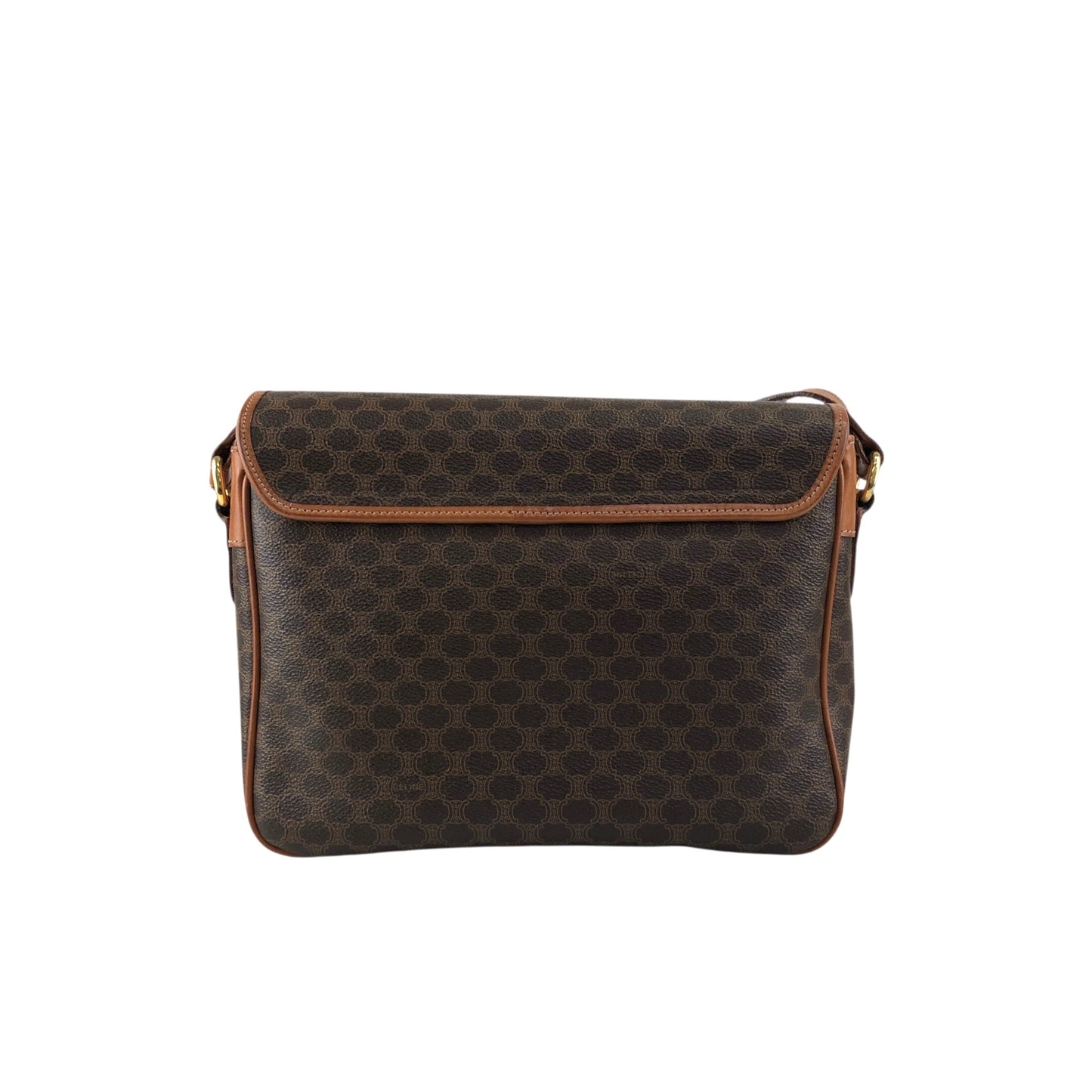 CELINE Macadam Blason Shoulder bag Brown Vintage vim7mw