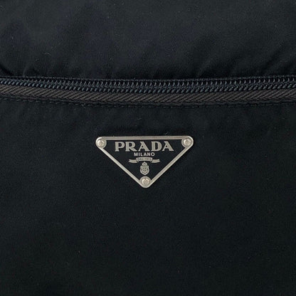 PRADA Triangle Logo Shoulder bag Black Vintage 7ep4br