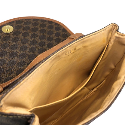 CELINE Macadam Blason Shoulder bag Brown Vintage a4uyd7
