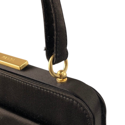 PRADA Metal Closure Shoulder bag Brown Vintage z6hamg