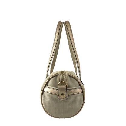 LOEWE Anagram Small Boston bag Handbag Beige Vintage mym6vr