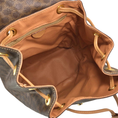 CELINE Macadam Gancini Backpack Brown Vintage sgrzzt