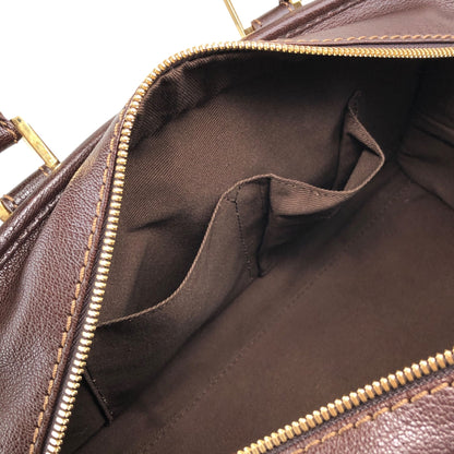 LOEWE Amazona28 Anagram Small Boston bag Handbag Brown Vintage vf56va
