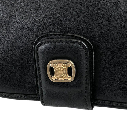 CELINE Blason Flap Shoulder bag Black Vintage xtipur