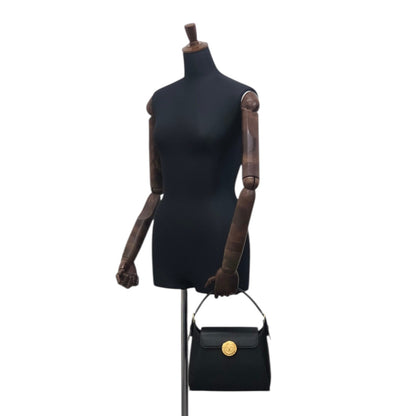 VALENTINO GARAVANI Logo Handbag Black Vintage exeyzp