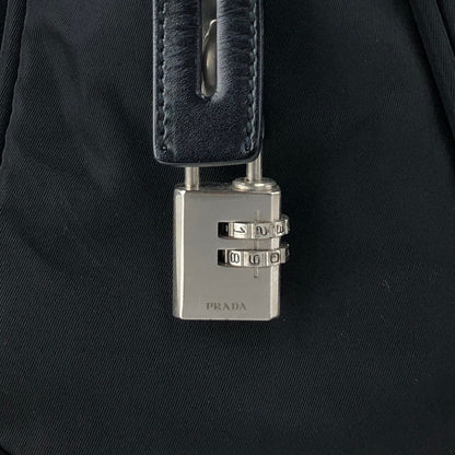 PRADA Tessuto Triangle Logo Totebag Black Vintage mcdeah
