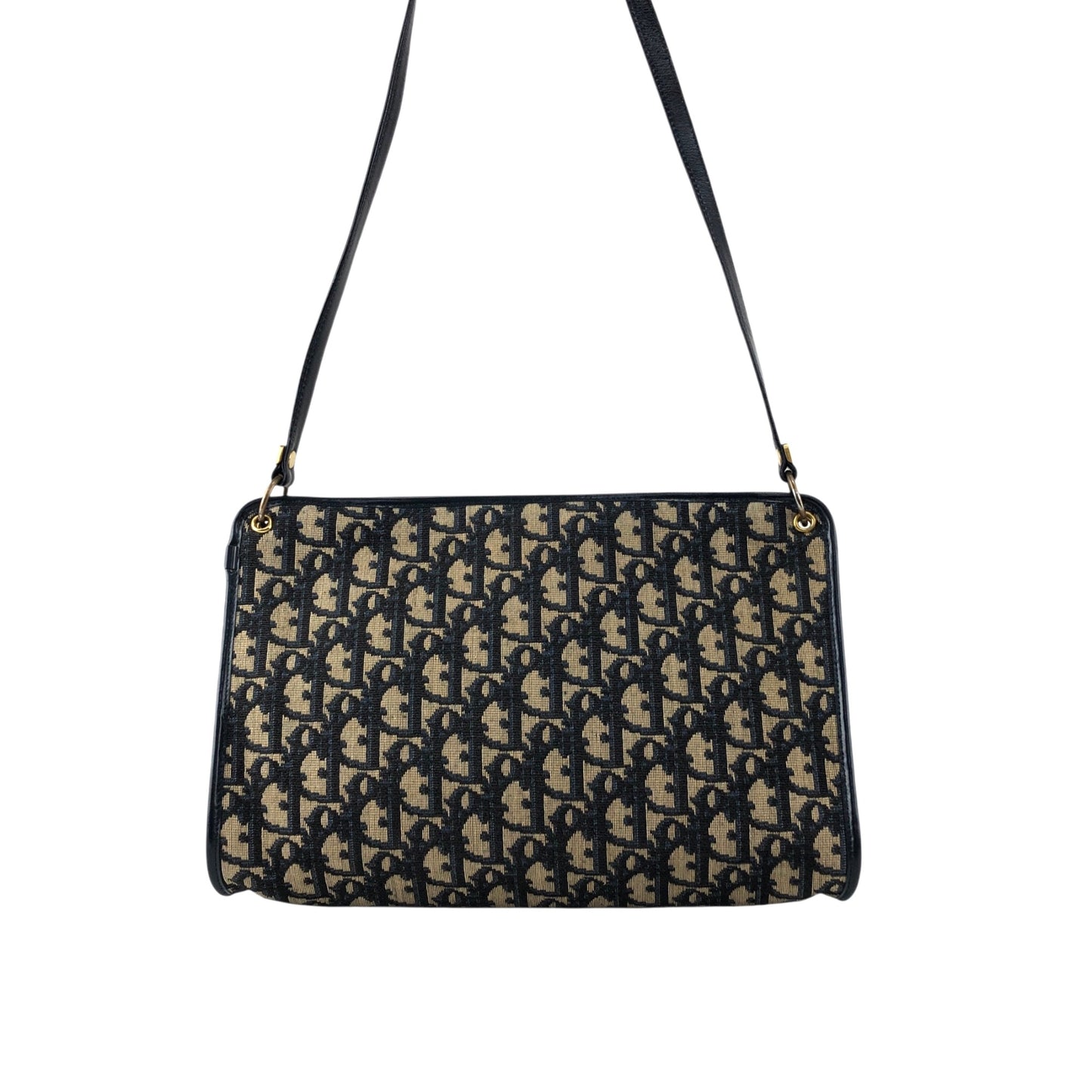 Christian Dior Trotter Shoulder bag Navy Vintage 57rizh