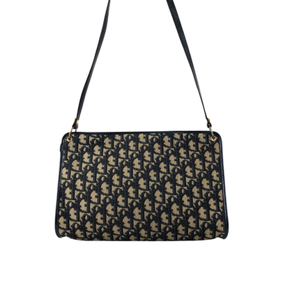 Christian Dior Trotter Shoulder bag Navy Vintage 57rizh