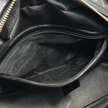 CELINE Macadam Blason Half Round Handbag Black Vintage a78a54