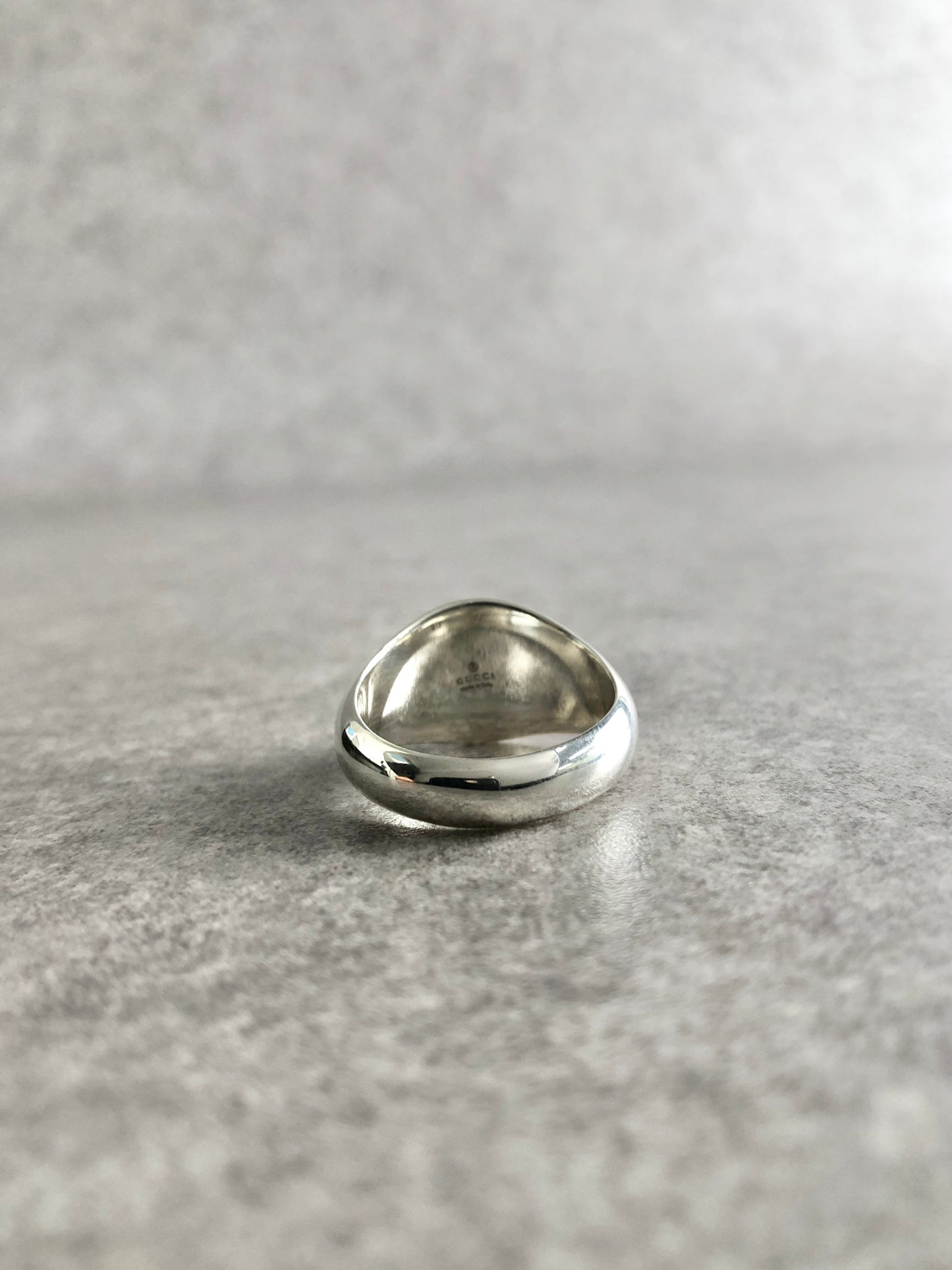 GUCCI G Motif SILVER925 Ring Silver Vintage giripw