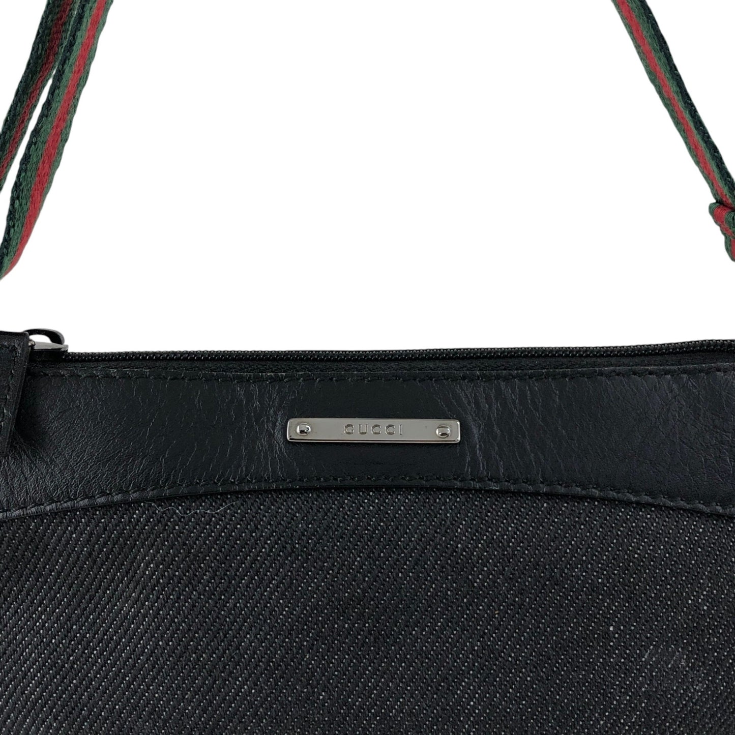 GUCCI Sherry Line Handbag Black Vintage zbzjgu