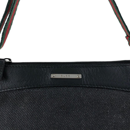 GUCCI Sherry Line Handbag Black Vintage zbzjgu