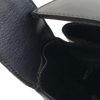 CELINE Turn Lock Handbag Black Vintage j4gitj