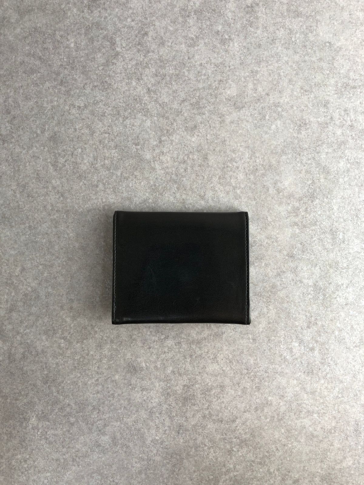 CHANEL Coco Mark Coin Purse Black Vintage 4umftb