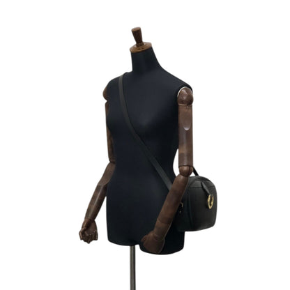 Christian Dior Trotter Round Shoulder bag Black Vintage texmwr