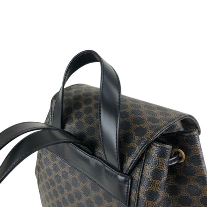 CELINE Macadam Logo Backpack Black Vintage ed4nn3