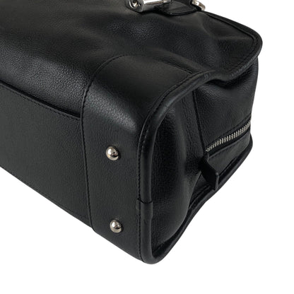 LOEWE Amazona28 Anagram Small Boston bag Handbag Black Vintage pi6ivk