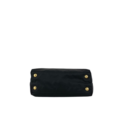 PRADA Tessuto Triangle Logo Totebag Black Vintage 3j825h