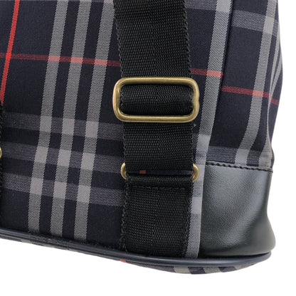 BURBERRY Logo Backpack Navy Vintage trbpyn