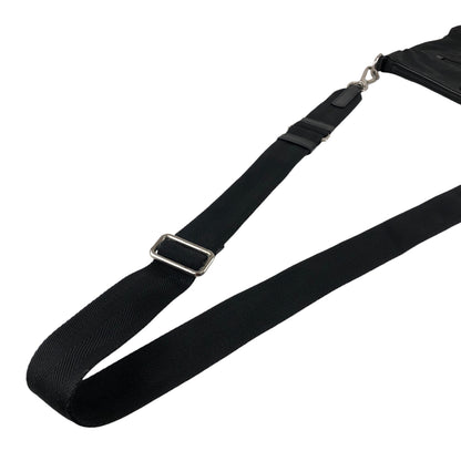 PRADA Tessuto Triangle Logo Shoulder bag Black Vintage b7upke