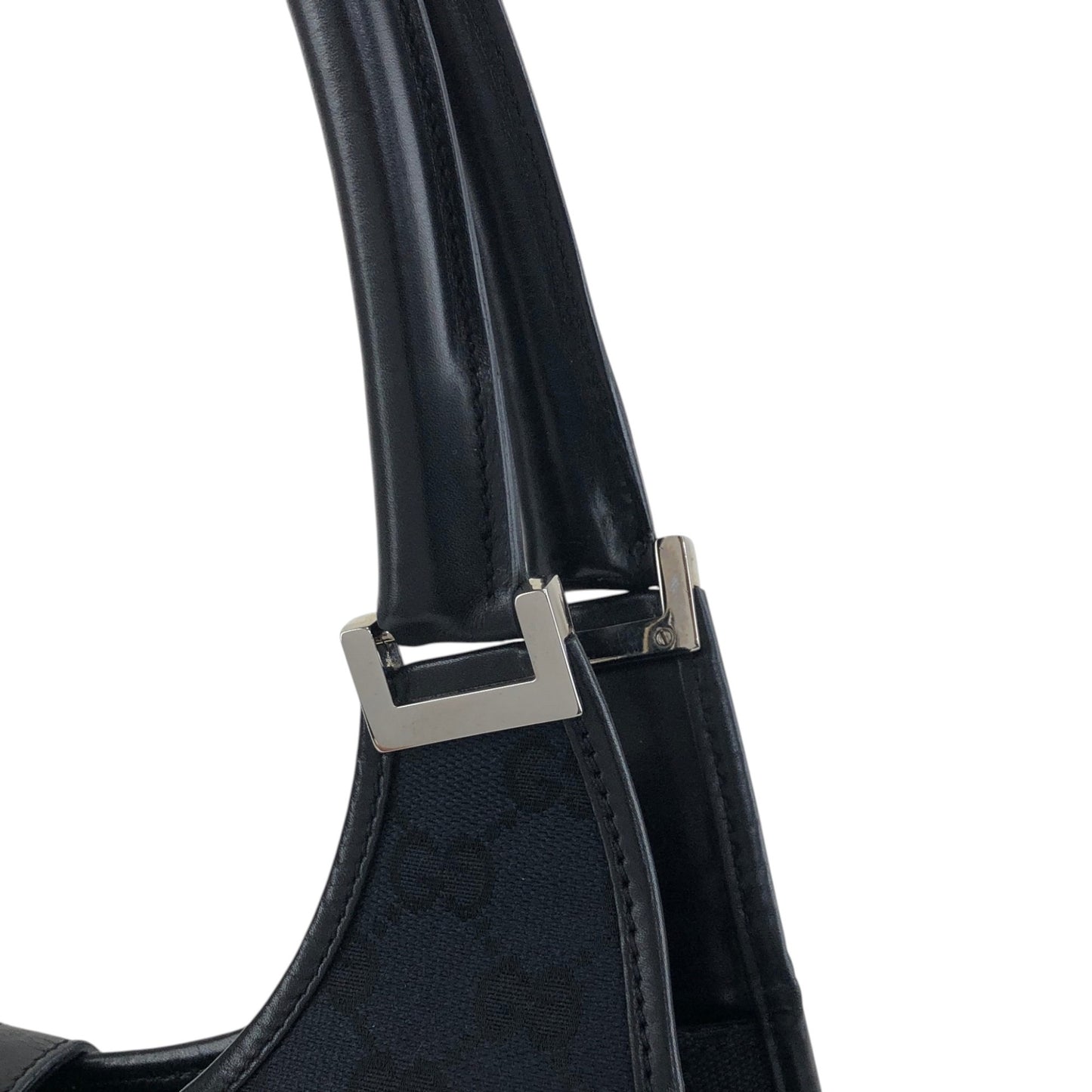 GUCCI Jackie Handbag Totebag Black Vintage xn56ma