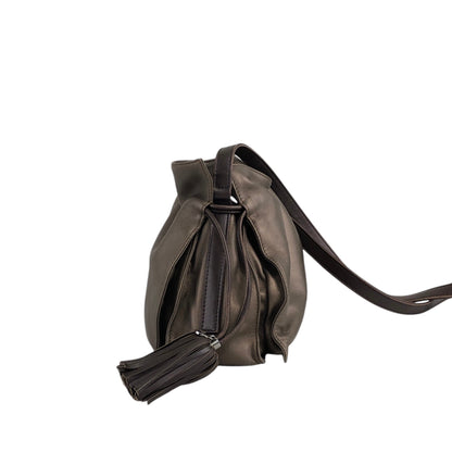 LOEWE Anagram Flamenco Tassel Drawstring Shoulder bag Bronze Vintage 757im3
