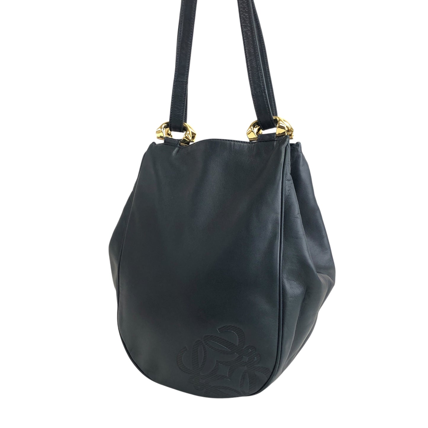 LOEWE Anagram Shoulder bag Navy Vintage ez7gu2