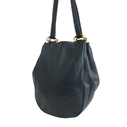 LOEWE Anagram Shoulder bag Navy Vintage ez7gu2