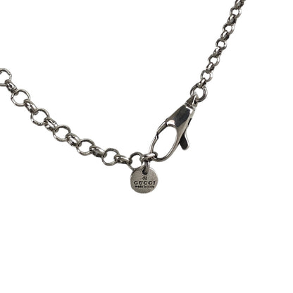 GUCCI Interlocking Necklace Silver Vintage ejigdu